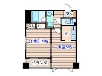 間取図 グランビュ－晩翠通
