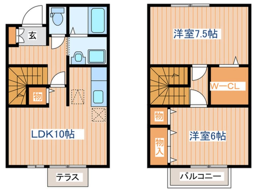 間取図 セジュールひかりE