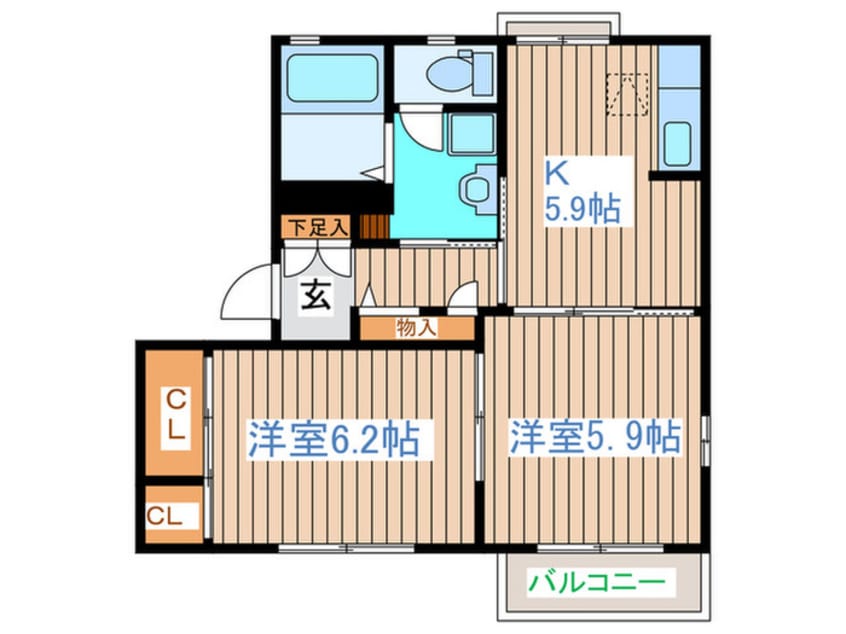 間取図 アムールコートＡ