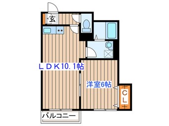 間取図 メリディアン南中山Ⅱ
