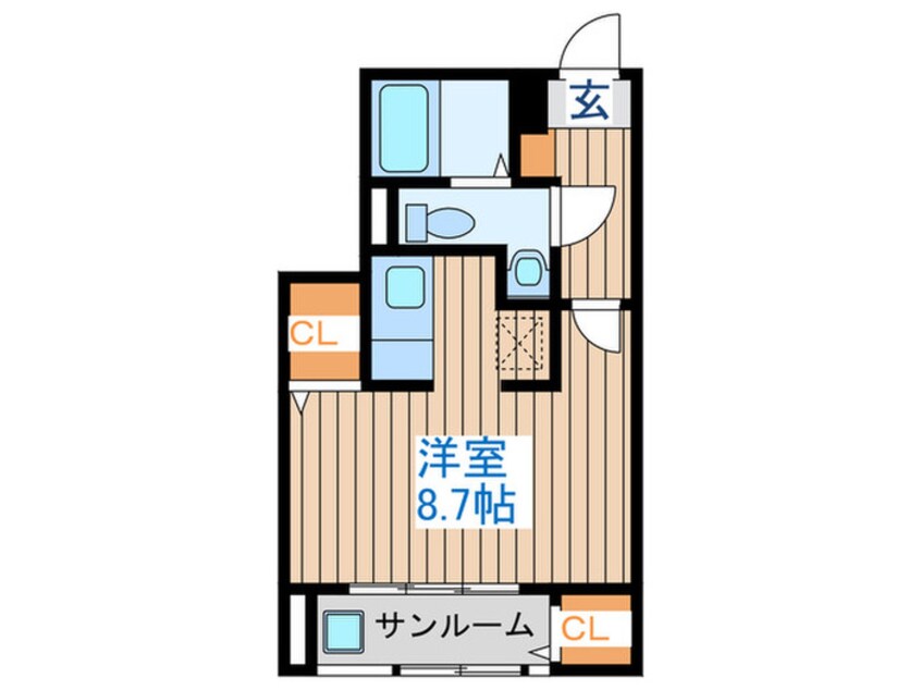 間取図 コンフォールつかさB