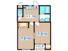鈴木コ－ポ 2Kの間取り