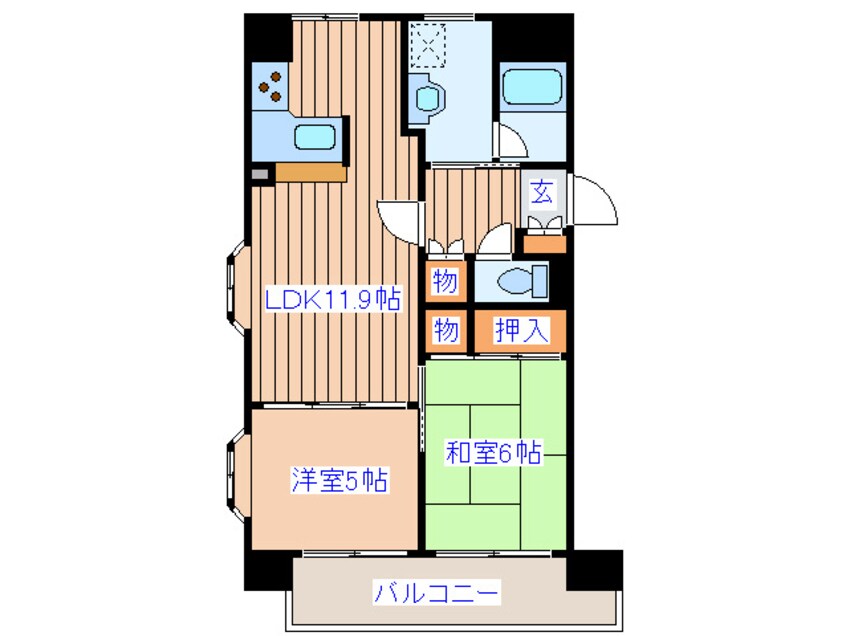 間取図 ラブリハイツ福田町