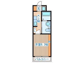 間取図 シャトーレイネB棟