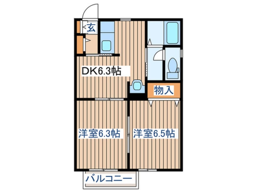 間取図 シャーメゾン福室
