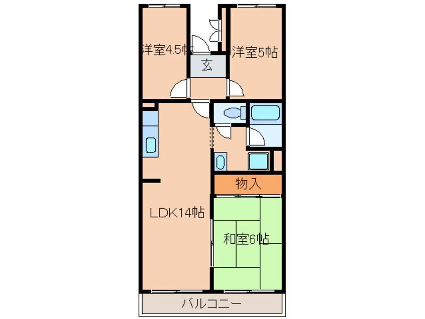 間取図 北根グリーンハイツ