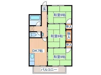 間取図 ポ－トタウンカネショ－