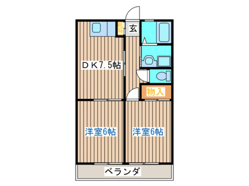 間取図 サンシャインＷ　Ａ