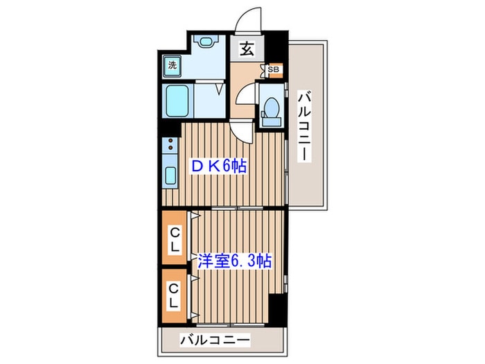 間取り図 レジディア仙台宮町