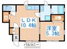 Ｒｕｈｅ弓ノ町 1LDKの間取り