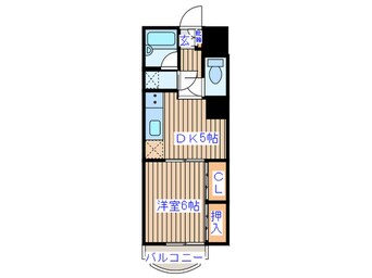 間取図 ﾗｲｵﾝｽﾞﾏﾝｼｮﾝ晩翠通(1008)