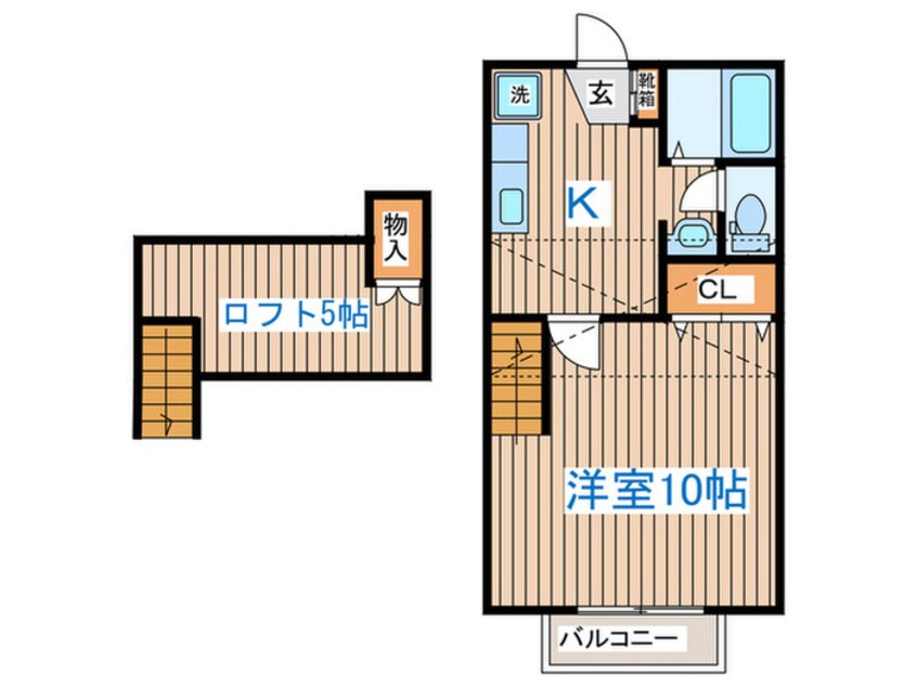 間取図 エスポワ－ル・シャト－愛子Ⅰ