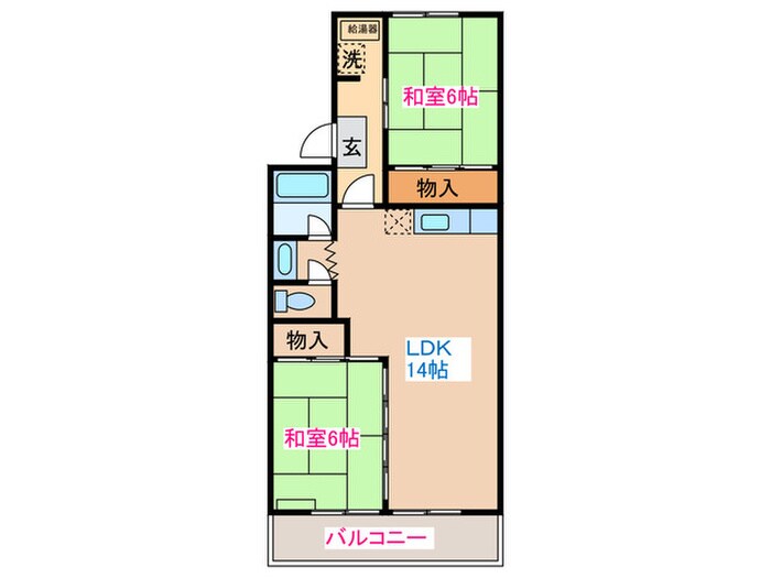 間取り図 東仙台ガ－デンハイツⅣ