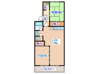 間取図 東仙台ガ－デンハイツⅣ