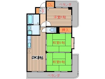 間取図 カーサヌマタ