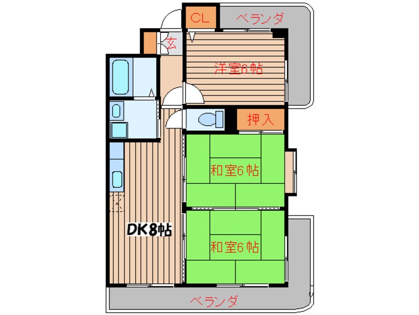 間取図 カーサヌマタ