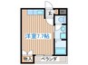 エクセルコ－ト柏木 1Rの間取り