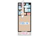 ＣＩＴＹ連坊 1Kの間取り