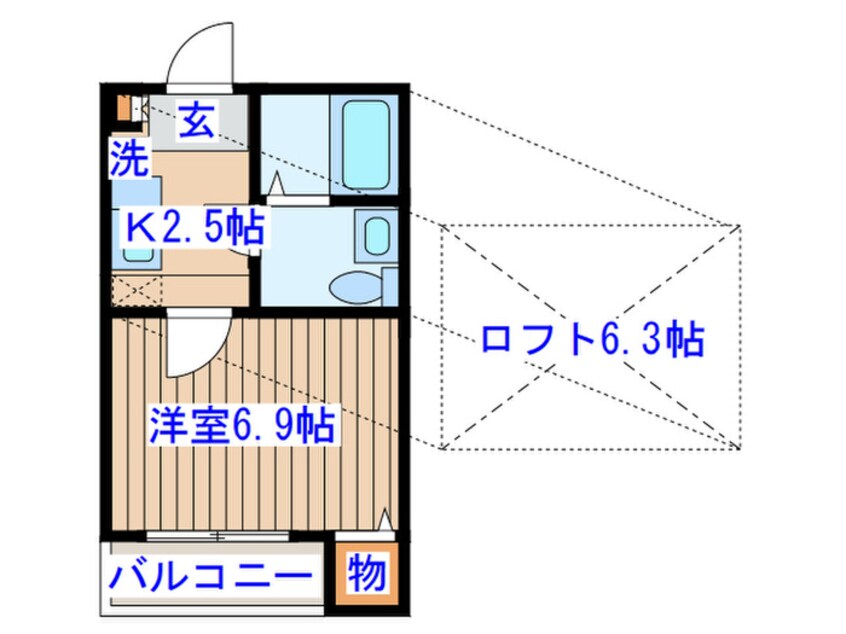 間取図 Ｓｔａｇｅ宮城野原