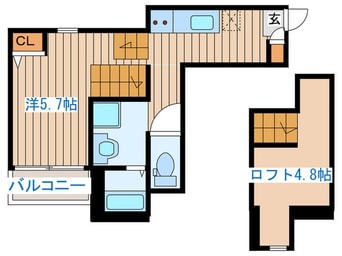 間取図 RIZEST連坊３