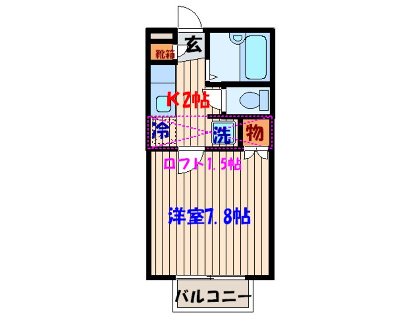 間取図 パセオステ－ブル泉中央