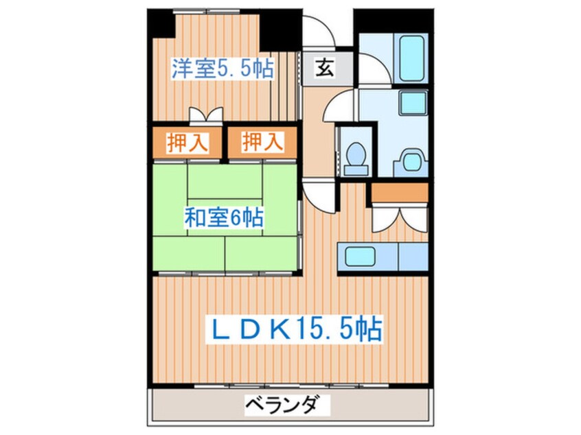 間取図 レジデンスＳＵＺＵＫＩ