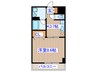 メズュ－セラ五橋 1Kの間取り