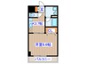 メズュ－セラ五橋 1Kの間取り