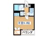 ロイヤルヒルズ富沢Ⅰ 1Rの間取り