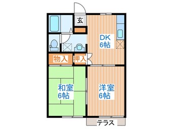 間取図 コスモライフＢ