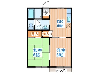 間取図 コスモライフＢ