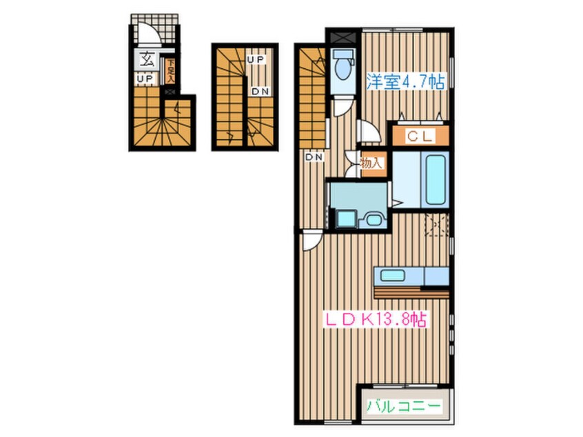 間取図 プロスペレ霞目