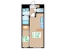第２五橋ライフ 1LDKの間取り