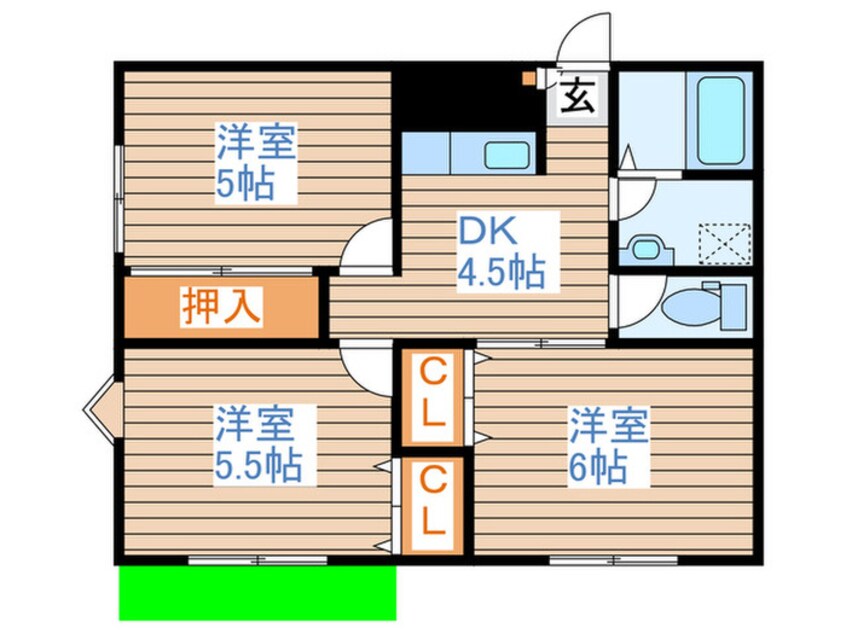 間取図 エスポワールＢ棟