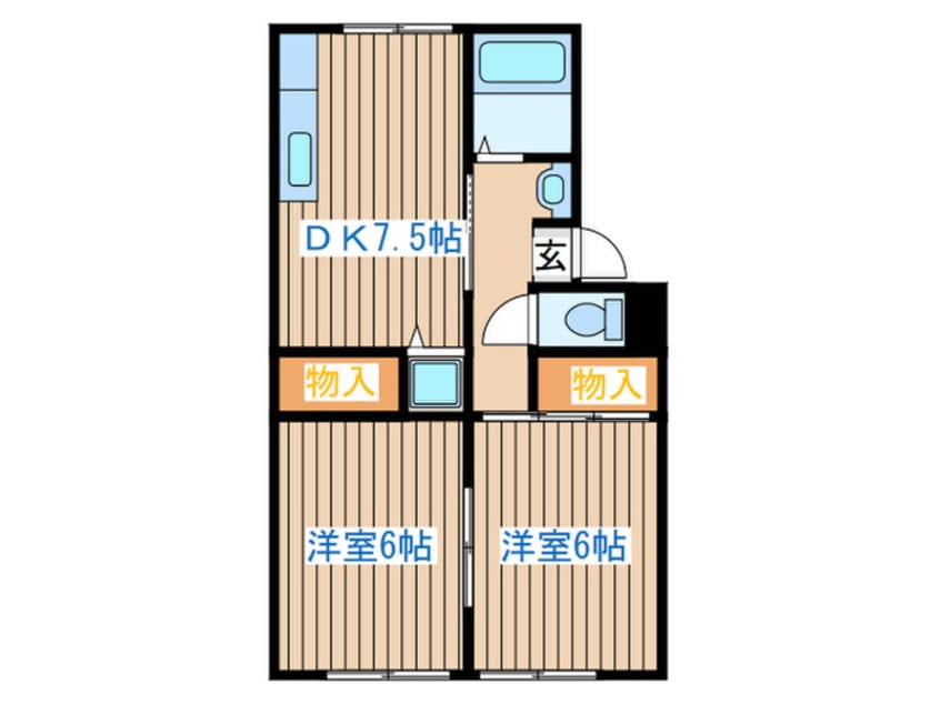 間取図 トゥインクルアイⅡ