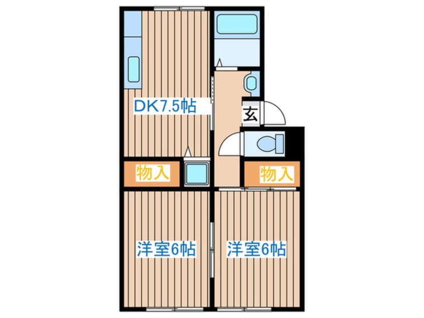 間取図 トゥインクルアイⅡ