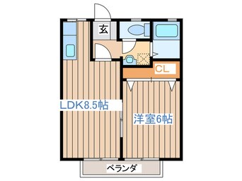 間取図 パナハイツ中倉