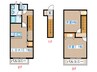 グランドール柳生Ｂ 2LDKの間取り