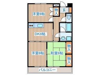 間取図 フレシ－ル八木山