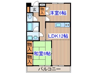 間取図 フレシ－ル八木山