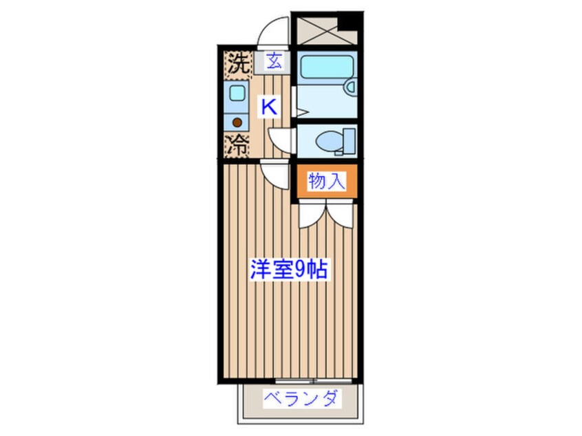 間取図 ヴァンデメ－ル五橋
