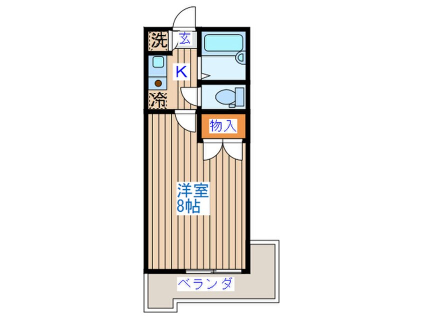 間取図 ヴァンデメ－ル五橋