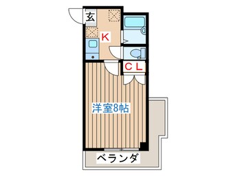 間取図 ヴァンデメ－ル五橋