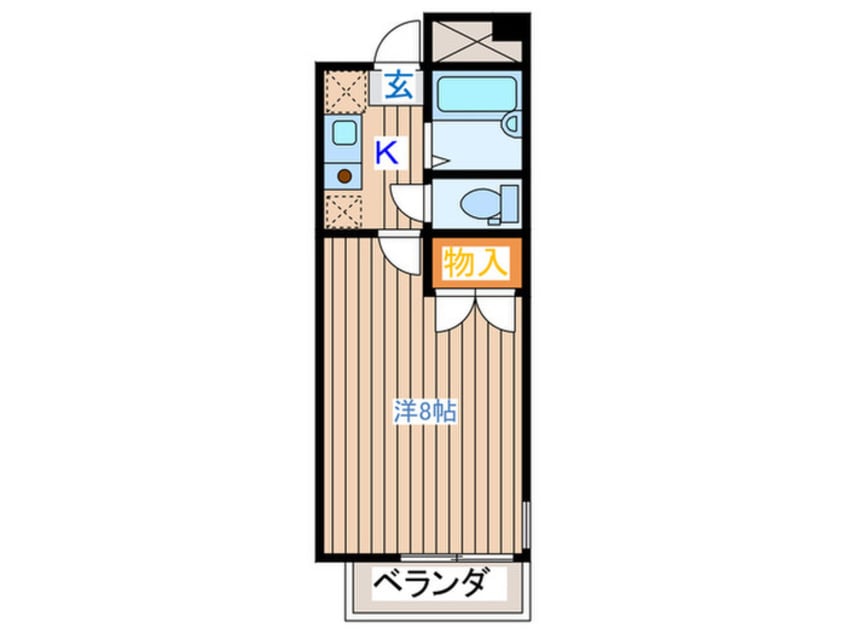 間取図 ヴァンデメ－ル五橋