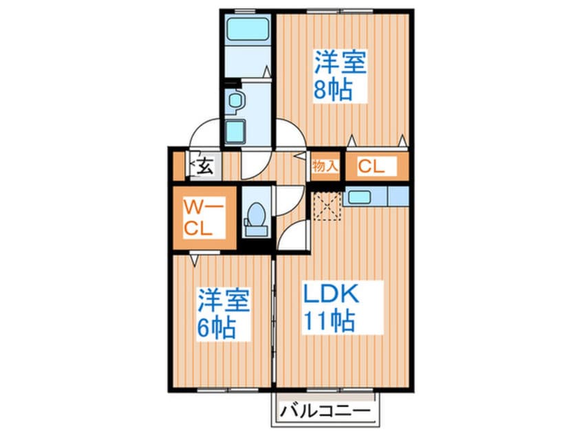 間取図 アンビックス利府六番館