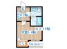 海雲寮 1Kの間取り