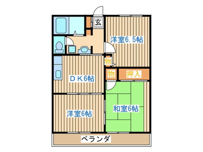 間取り図 フレグランスさくらＢ