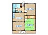 フレグランスさくらＢ 3DKの間取り