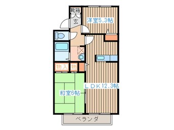 間取図 グランシ－ド南