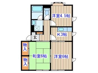 間取図 エクセレント向陽台Ⅰ